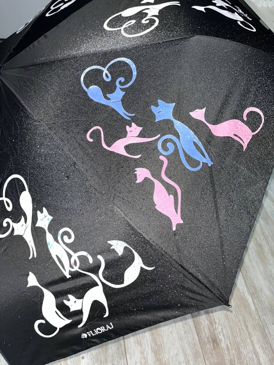 Зонт женский Flioraj проявляющийся рисунок